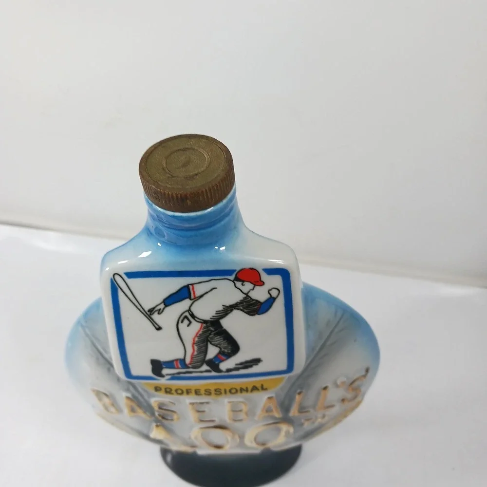 Vintage Jim Beam 1969 Baseball 100th Anniversary Decanter Regal China Bottle